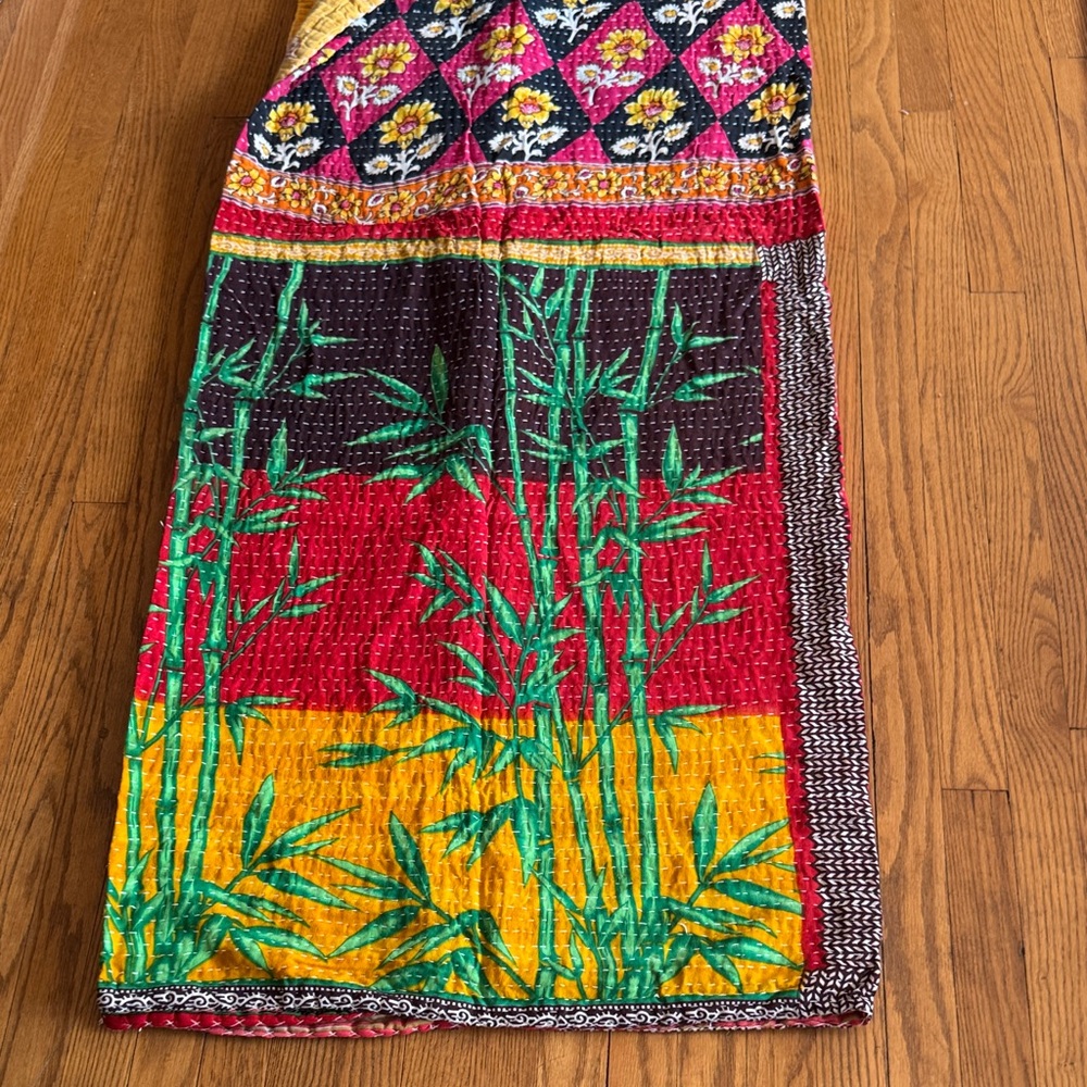 Kantha queen size quilt